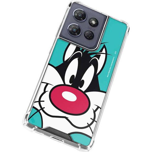 Looney Tunes Sylvester Zoomed In Moto G Play 5G (2025) Clear Case