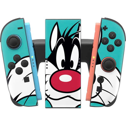 Looney Tunes Sylvester Zoomed In Nintendo Switch 2 (2025) Joy-Con Controller Skin