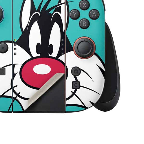Looney Tunes Sylvester Zoomed In Nintendo Switch 2 (2025) Joy-Con Controller Skin