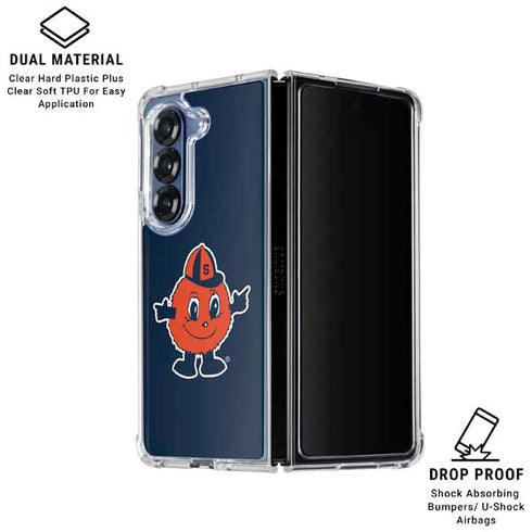 Syracuse University Orange Mascot Galaxy Z Fold6 Clear Case