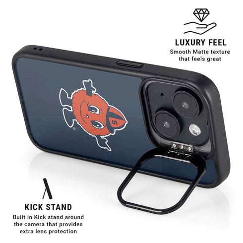 Syracuse University Orange Mascot iPhone 15 Kickstand Case