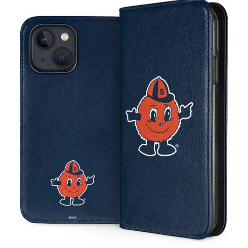Syracuse University Orange Mascot iPhone 15 Plus Folio Case