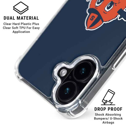 Syracuse University Orange Mascot iPhone 16 MagSafe Case
