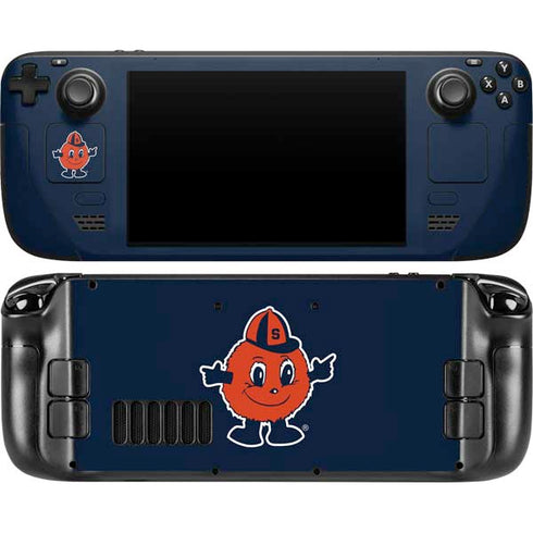 Syracuse University Orange Mascot Steam Deck Handheld Gaming Computer OLED Skin