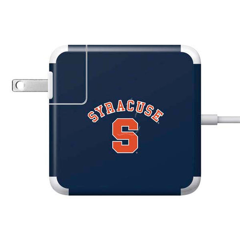 Syracuse University S Blue 85W Power Adapter (15 and 17 inch MacBook Pro Charger) Skin