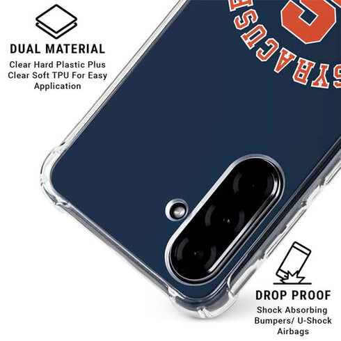 Syracuse University S Blue Galaxy A36 5G Clear Case