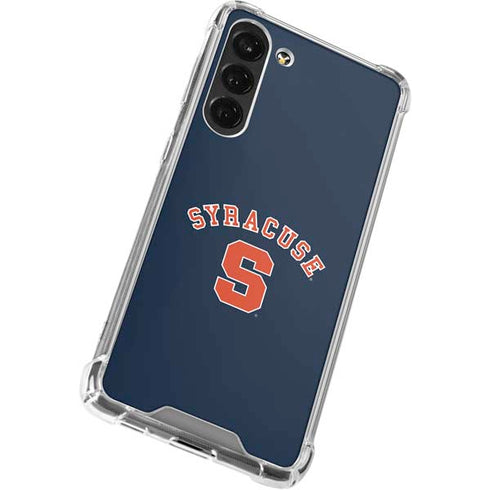 Syracuse University S Blue Galaxy S24 FE Clear Case