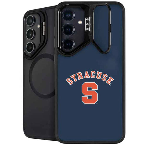 Syracuse University S Blue Galaxy S24 FE Kickstand Case