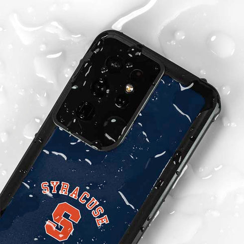 Syracuse University S Blue Galaxy S24 Ultra Waterproof Case
