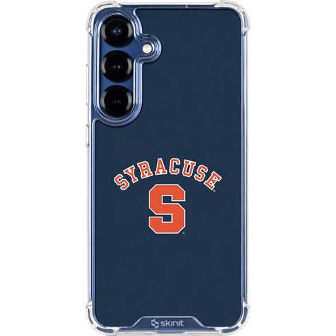 Syracuse University S Blue Galaxy S25 Plus Clear Case