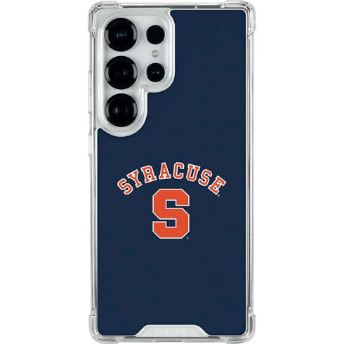 Syracuse University S Blue Galaxy S25 Ultra Clear Case