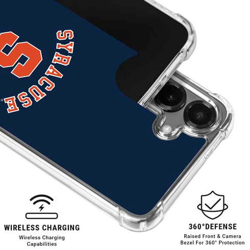 Syracuse University S Blue Galaxy S26 Clear Case