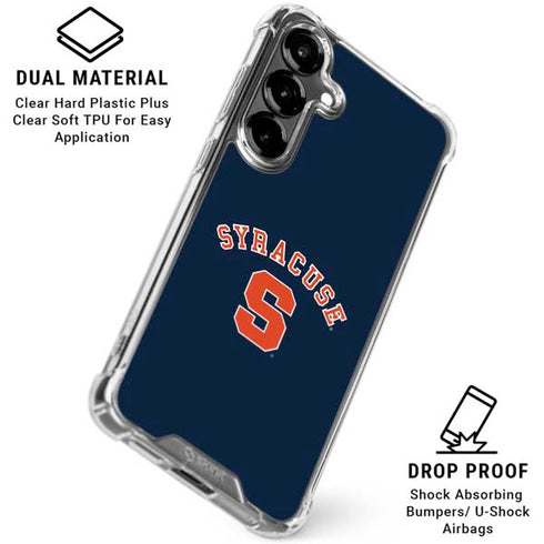 Syracuse University S Blue Galaxy S26 Plus Clear Case