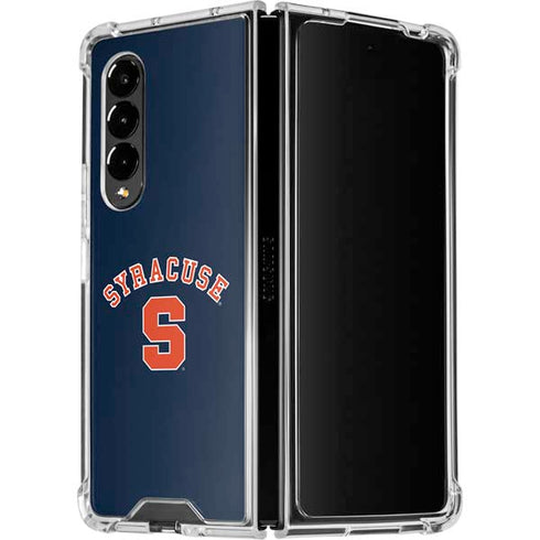 Syracuse University S Blue Galaxy Z Fold4 5G Clear Case