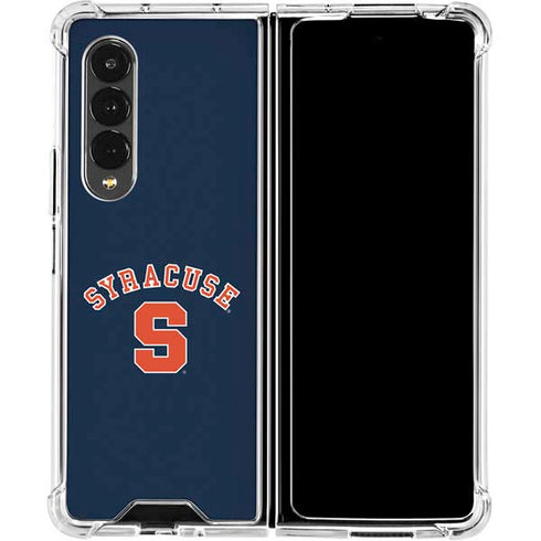 Syracuse University S Blue Galaxy Z Fold4 5G Clear Case