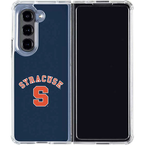 Syracuse University S Blue Galaxy Z Fold5 5G Clear Case