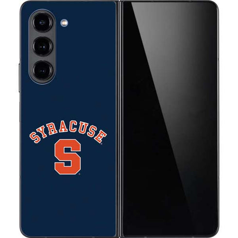 Syracuse University S Blue Galaxy Z Fold5 5G Skin