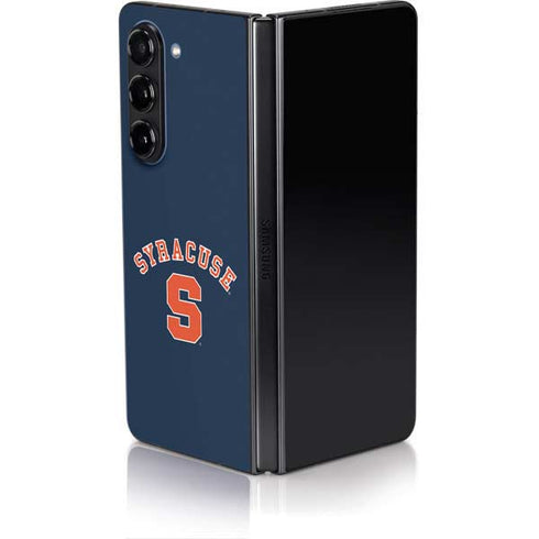 Syracuse University S Blue Galaxy Z Fold5 5G Skin