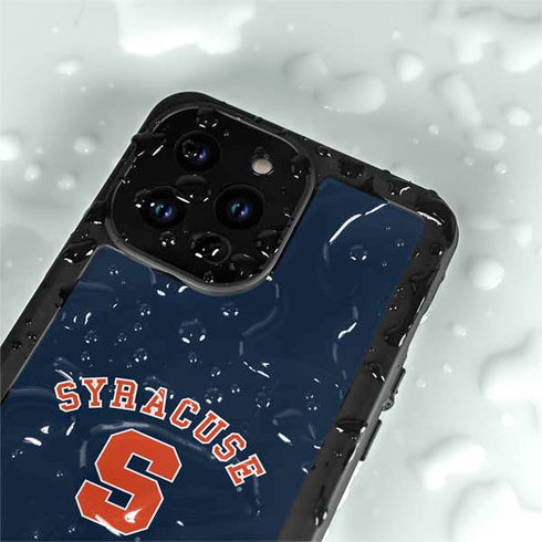Syracuse University S Blue iPhone 14 Pro Max Waterproof Case
