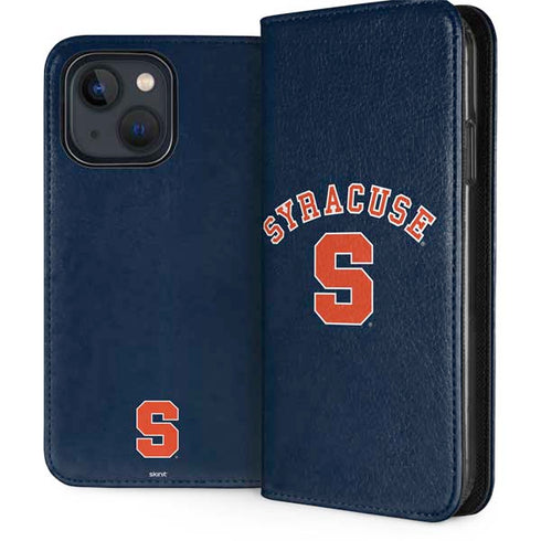 Syracuse University S Blue iPhone 15 Folio Case