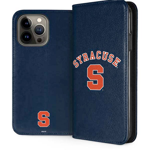 Syracuse University S Blue iPhone 15 Pro Max Folio Case