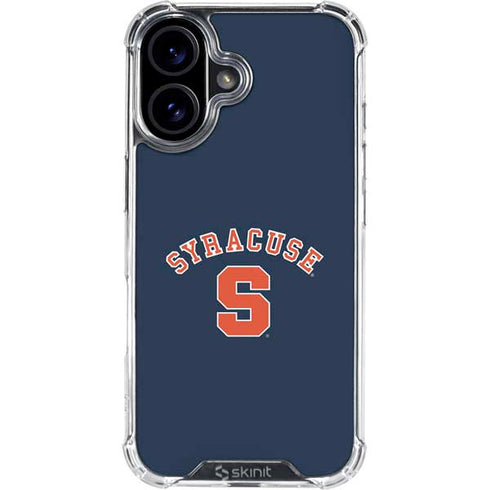 Syracuse University S Blue iPhone 16 Plus Clear Case