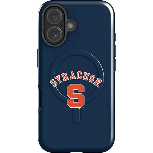 Syracuse University S Blue iPhone 16 Plus Magsafe Impact Case