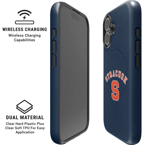 Syracuse University S Blue iPhone 16 Plus Magsafe Impact Case
