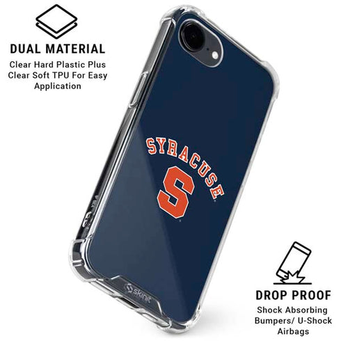 Syracuse University S Blue iPhone 16e Clear Case