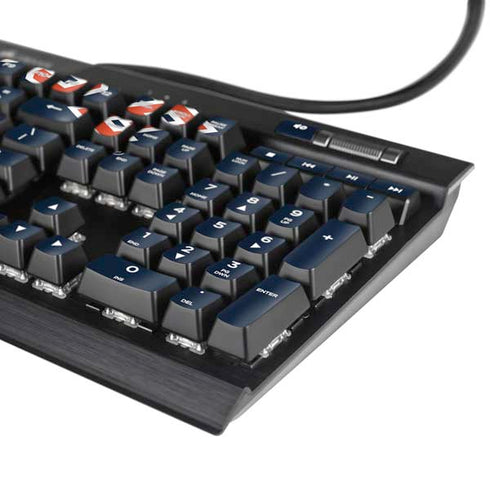 Syracuse University S Blue K95 RGB PLATINUM Mechanical Gaming Keyboard Skin