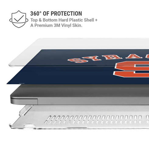 Syracuse University S Blue MacBook Pro 14in (2021-24) Case plus Skin