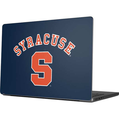 Syracuse University S Blue Apple MacBook Pro 14-inch Skin