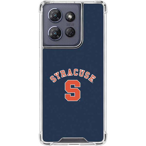 Syracuse University S Blue Moto G 5G (2025) Clear Case