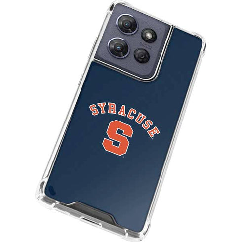 Syracuse University S Blue Moto G 5G (2025) Clear Case