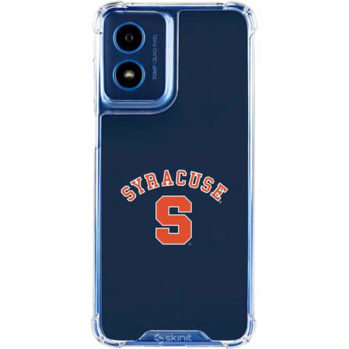 Syracuse University S Blue Moto G 5G (2024) Clear Case