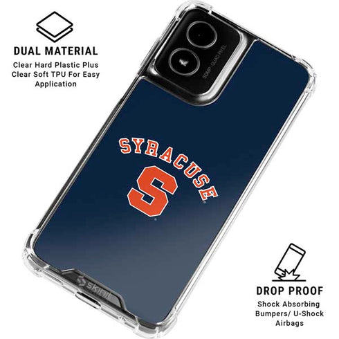 Syracuse University S Blue Moto G Power 5G (2024) Clear Case