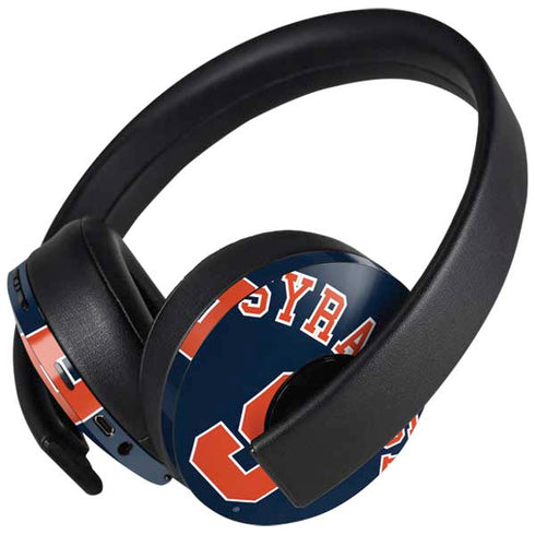 Syracuse University S Blue PlayStation 4 Gold Wireless Headset Skin