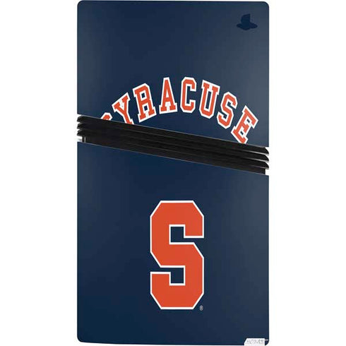 Syracuse University S Blue PS5 Pro Bundle Skin