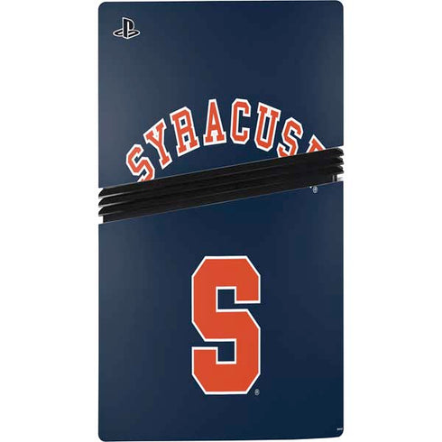 Syracuse University S Blue PS5 Pro Console Skin