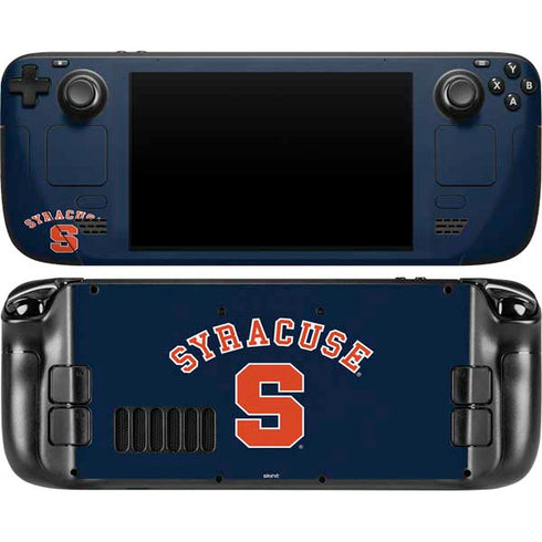 Syracuse University S Blue Steam Deck Handheld Gaming Computer OLED Skin