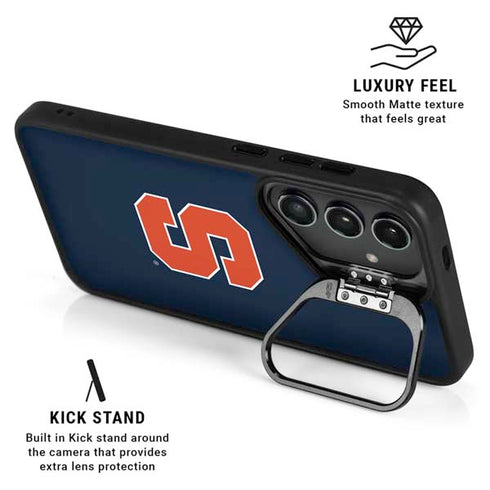 Syracuse University S Logo Galaxy S25 Kickstand Case