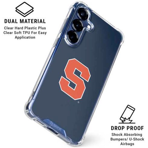 Syracuse University S Logo Galaxy S25 FE Clear Case