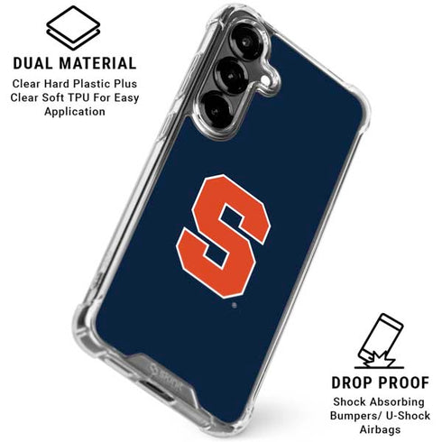 Syracuse University S Logo Galaxy S26 Plus Clear Case