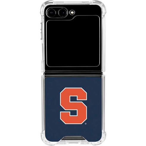 Syracuse University S Logo Galaxy Z Flip6 Clear Case