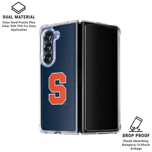 Syracuse University S Logo Galaxy Z Fold6 Clear Case