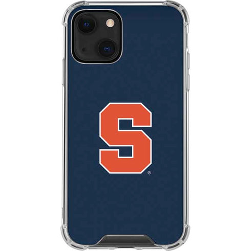 Syracuse University S Logo iPhone 14 Plus Clear Case