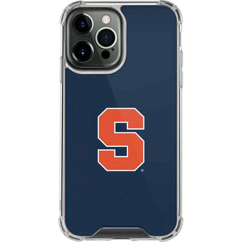 Syracuse University S Logo iPhone 14 Pro Max Clear Case
