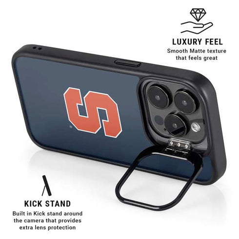 Syracuse University S Logo iPhone 14 Pro Max Kickstand Case