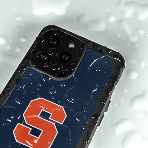Syracuse University S Logo iPhone 14 Pro Max Waterproof Case