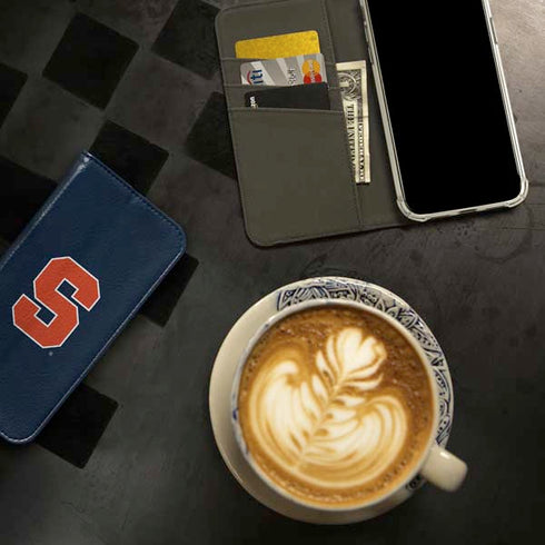 Syracuse University S Logo iPhone 15 Plus Folio Case
